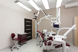 Dentists chair in a medical room